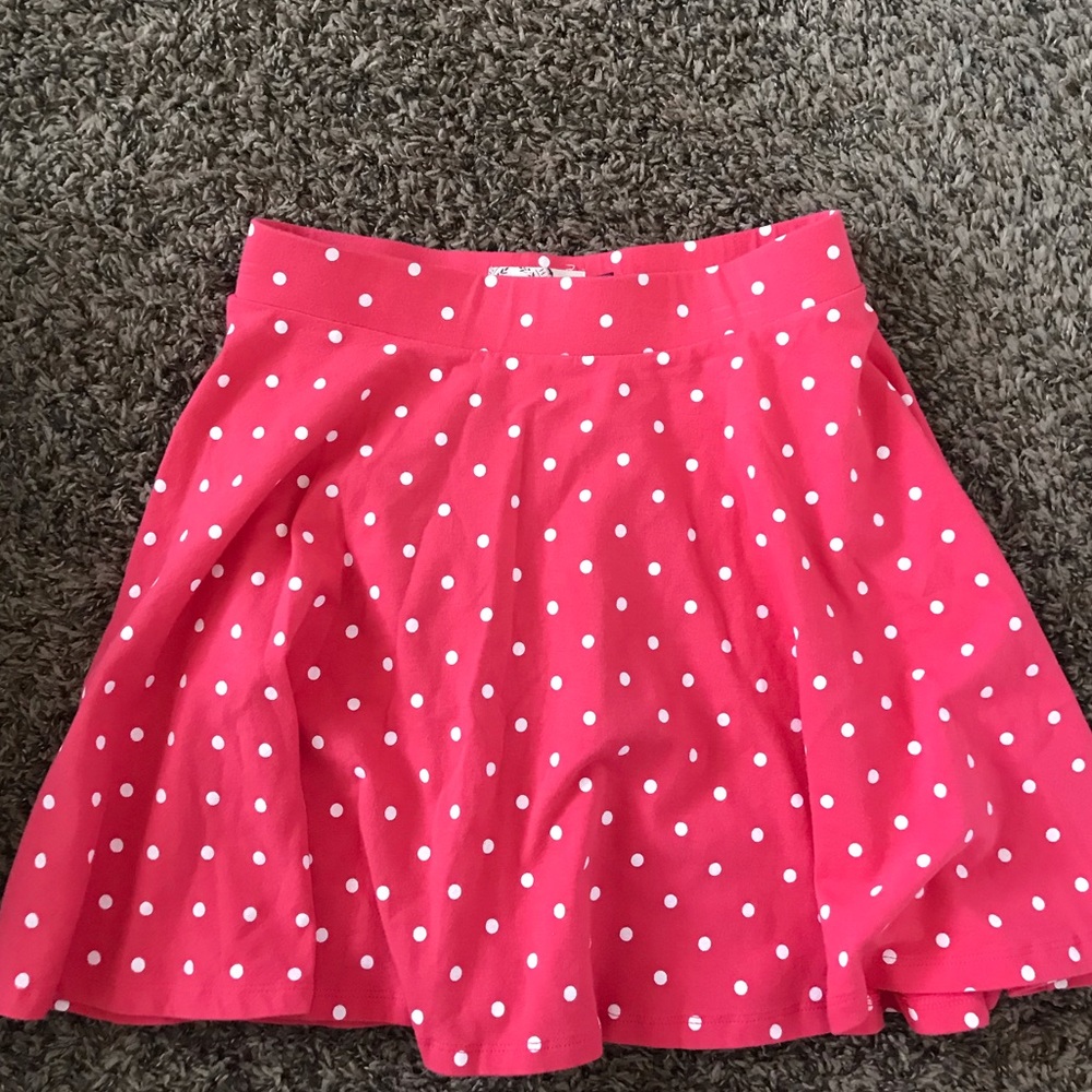 Polka dot mini skirt